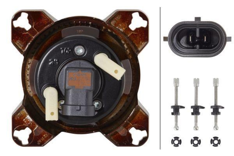 HELLA 1K0 008 191-051 Einsatz-Frontscheinwerfer Halogen
