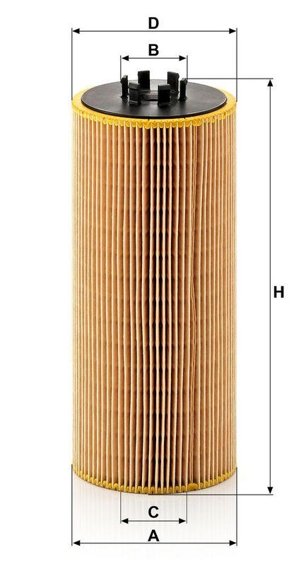 MANN-FILTER HU 12 110 x &Ouml;lfilter f&uuml;r Mercedes-Benz