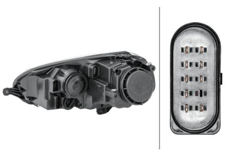 HELLA 1EG 247 007-421 Heckscheinwerfer rechts Halogen VW