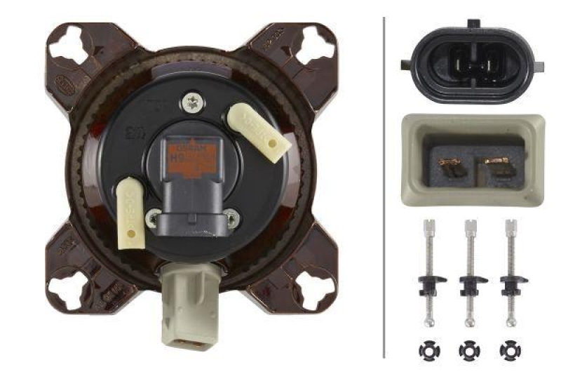 HELLA 1K0 008 191-131 Einsatz-Frontscheinwerfer Halogen