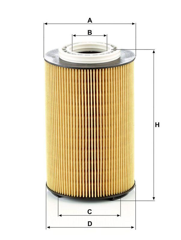 MANN-FILTER HU 1291/1 z Luftfilter f&uuml;r MAN