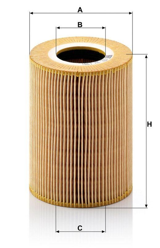 MANN-FILTER HU 1381 x &Ouml;lfilter f&uuml;r MAN