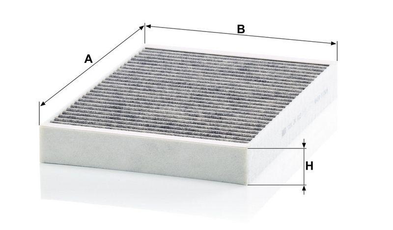 MANN-FILTER CUK 34 003 Innenraumluftfilter f&uuml;r Volvo