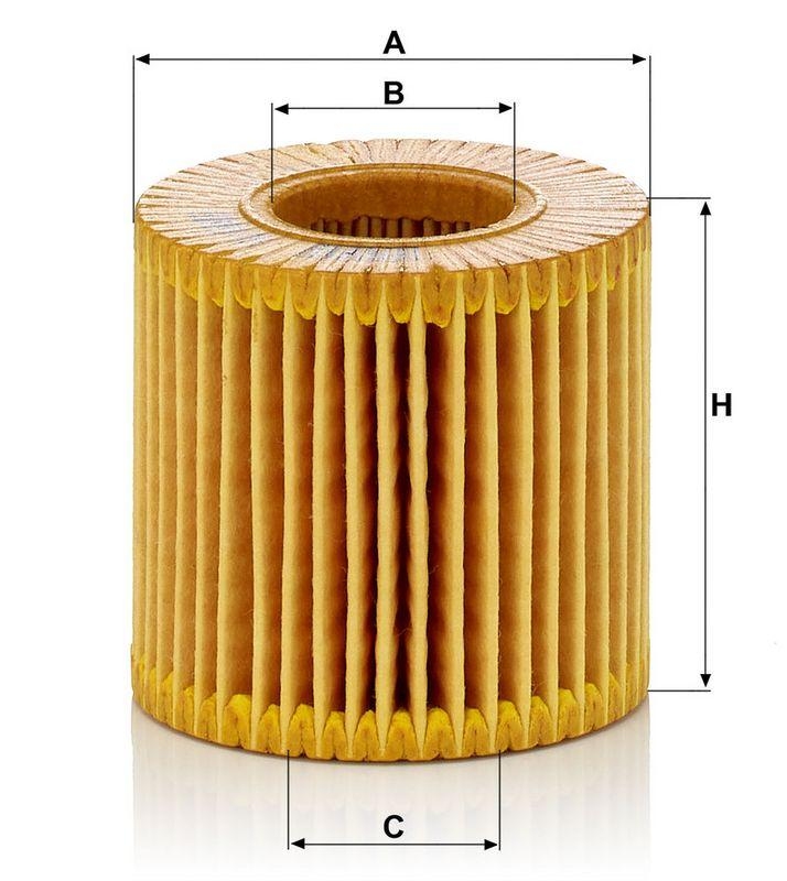 MANN-FILTER HU 6006 z &Ouml;lfilter f&uuml;r Toyota