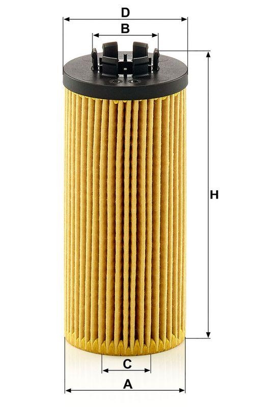 MANN-FILTER HU 6012 z KIT &Ouml;lfilter f&uuml;r BMW