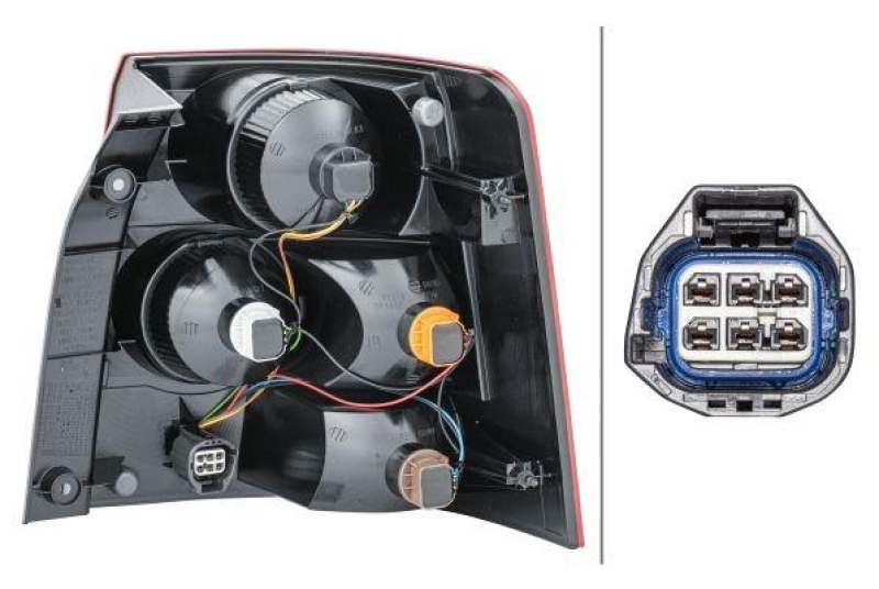 HELLA 2VP 238 023-151 Heckleuchte links Halogen LandRo