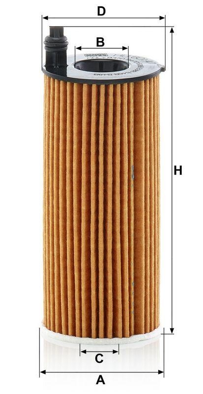 MANN-FILTER HU 6014/1 z &Ouml;lfilter f&uuml;r BMW