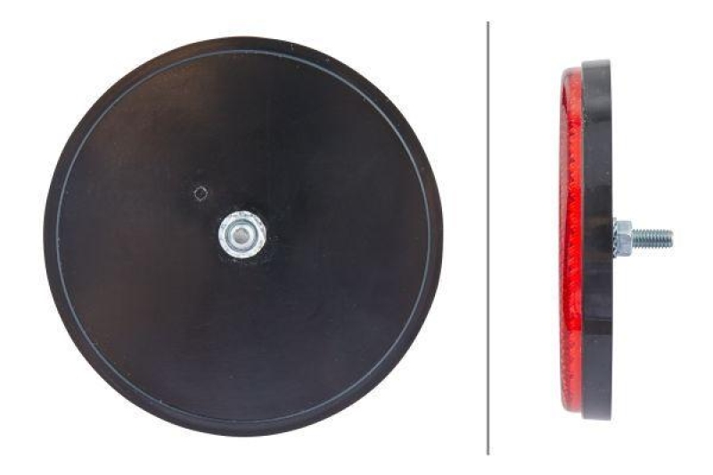 HELLA 8RA 002 016-111 Rückstrahler rund