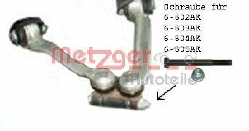 METZGER 55002118 Montagesatz, Lenker f&uuml;r AUDI/SEAT/SKODA/VW
