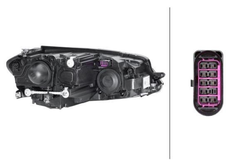 HELLA 1EB 013 924-011 Heckscheinwerfer links Halogen VW