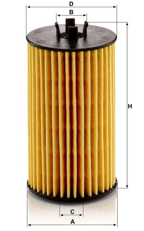 MANN-FILTER HU 6018 z &Ouml;lfilter f&uuml;r Opel