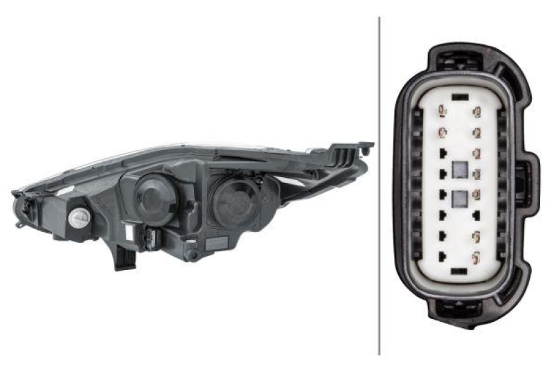 HELLA 1EL 354 803-061 Heckscheinwerfer rechts Halogen FORD