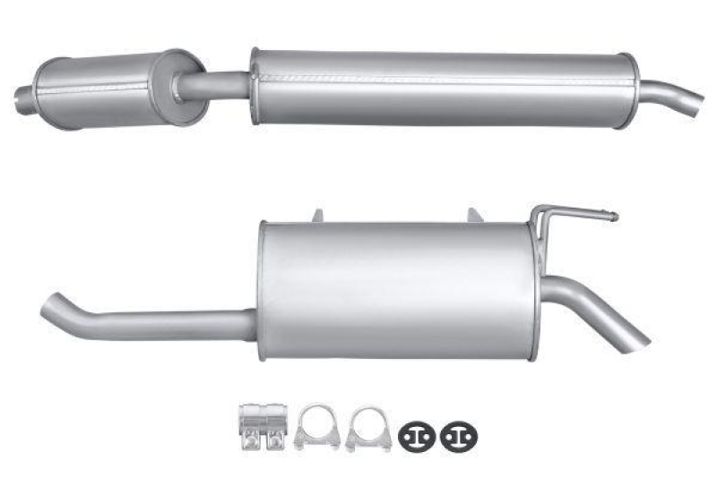 HELLA 8LD 366 029-071 Endschalldämpfer FIAT