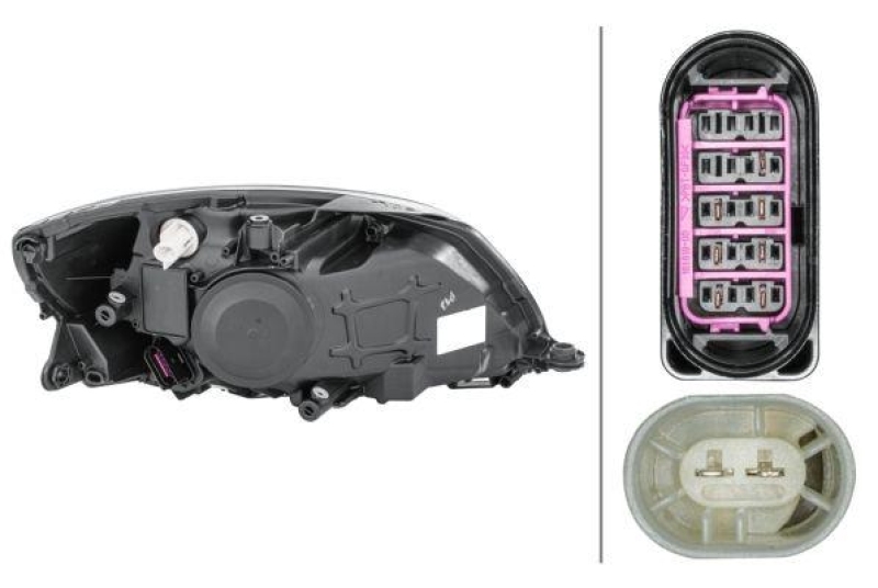 HELLA 1ED 010 417-331 Heckscheinwerfer links Halogen SKODA