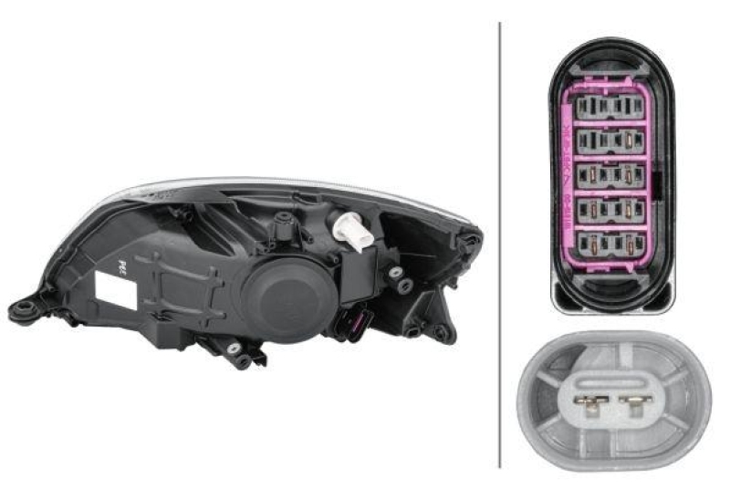 HELLA 1ED 010 417-341 Heckscheinwerfer rechts Halogen SKODA