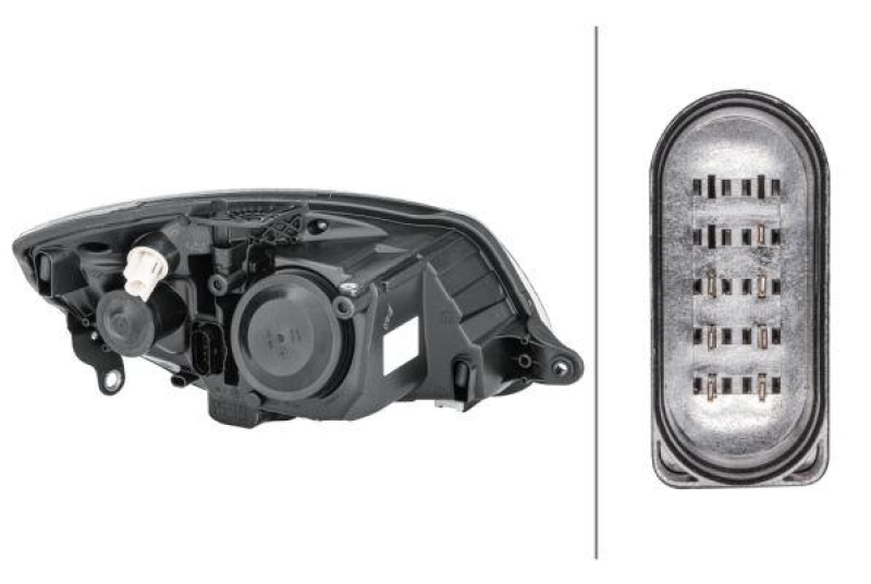 HELLA 1ED 247 025-211 Heckscheinwerfer links Halogen SKODA