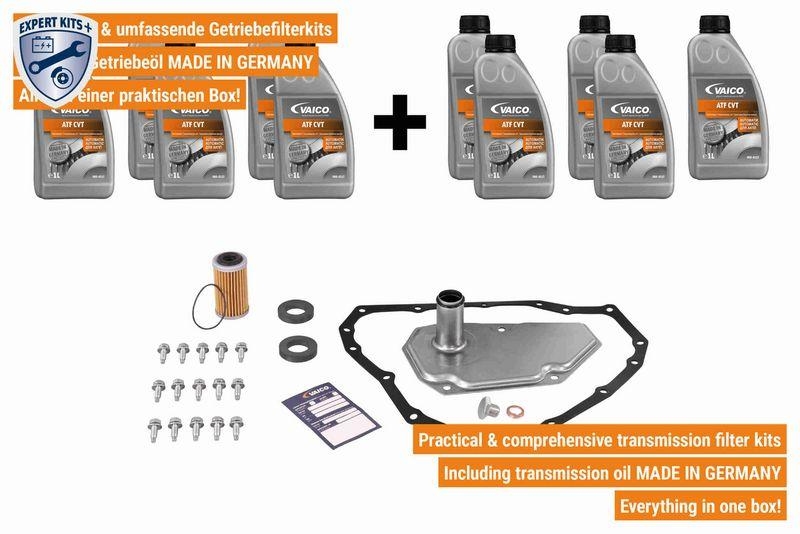 VAICO V38-0222-xxL Teilesatz, Automatikgetriebe-&Ouml;lwechsel Cvt (Jatco Jf015) f&uuml;r NISSAN
