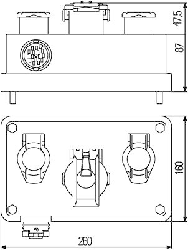 HELLA 8JE 340 898-021 Kabelsatz, Heckleuchte