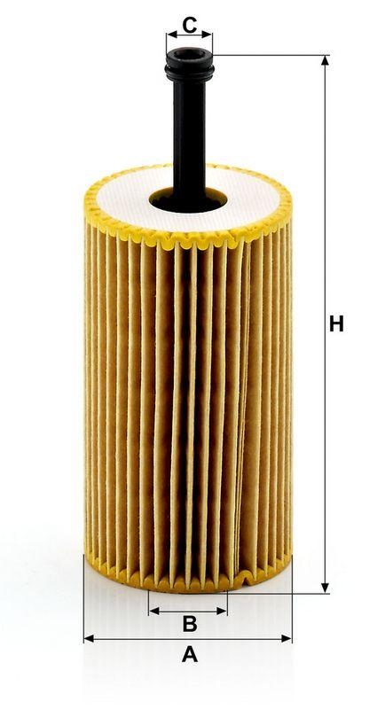 MANN-FILTER HU 612 x &Ouml;lfilter f&uuml;r PSA