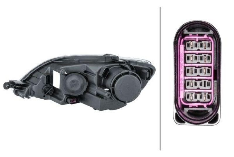 HELLA 1EE 247 013-061 Heckscheinwerfer rechts Halogen VW