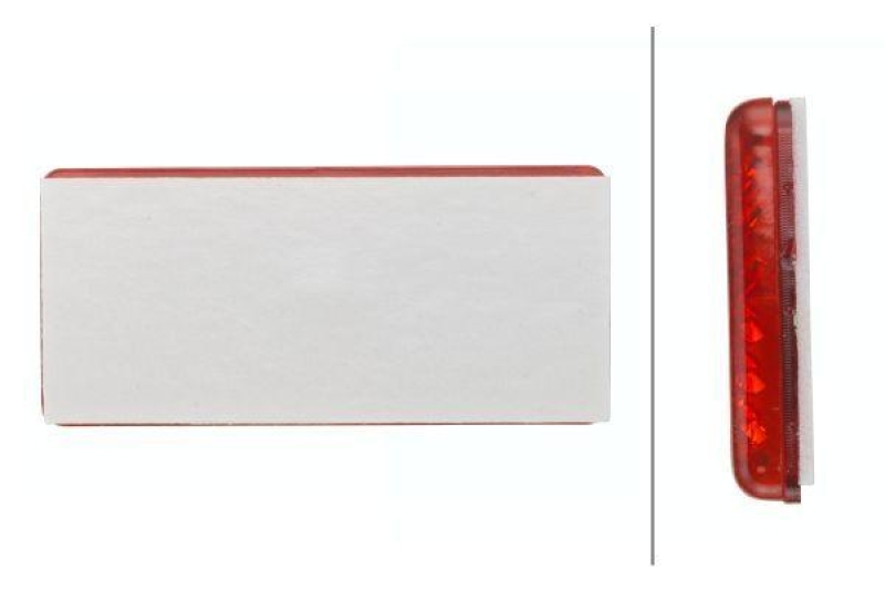 HELLA 8RA 004 412-021 Rückstrahler Rechteck