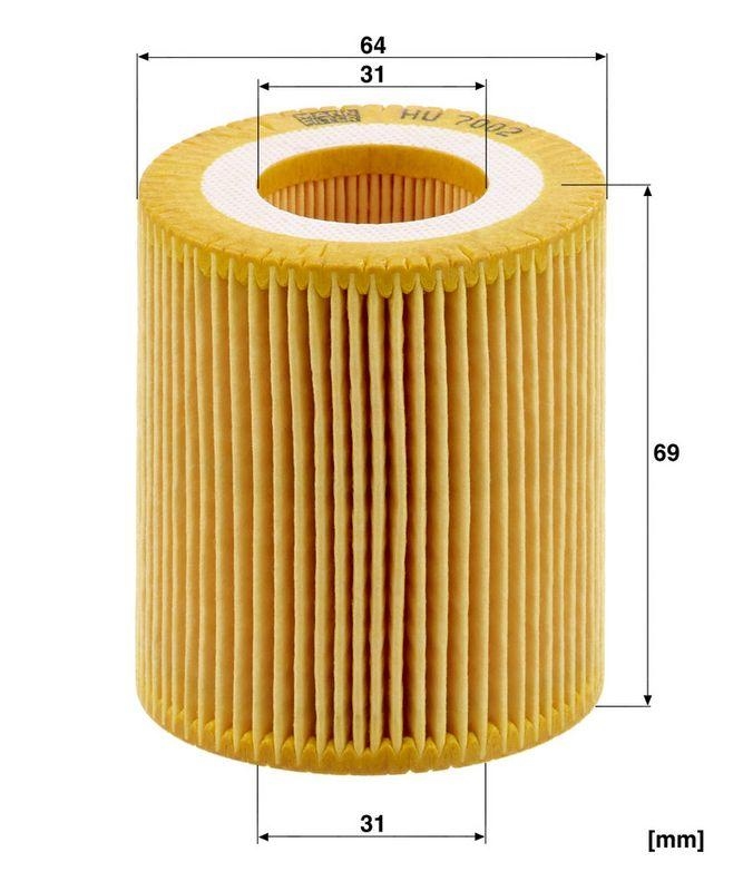 MANN-FILTER HU 7002 z &Ouml;lfilter f&uuml;r Ford