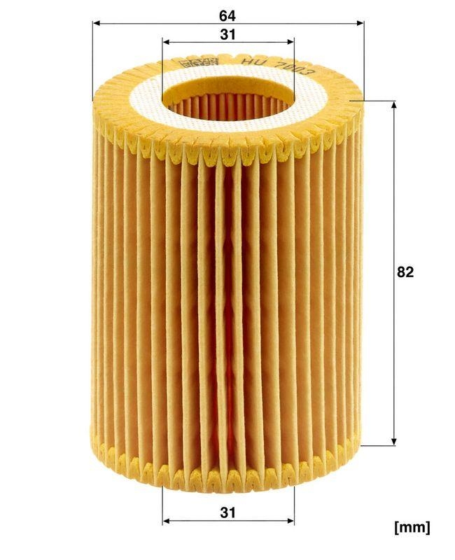 MANN-FILTER HU 7003 x &Ouml;lfilter f&uuml;r BMW