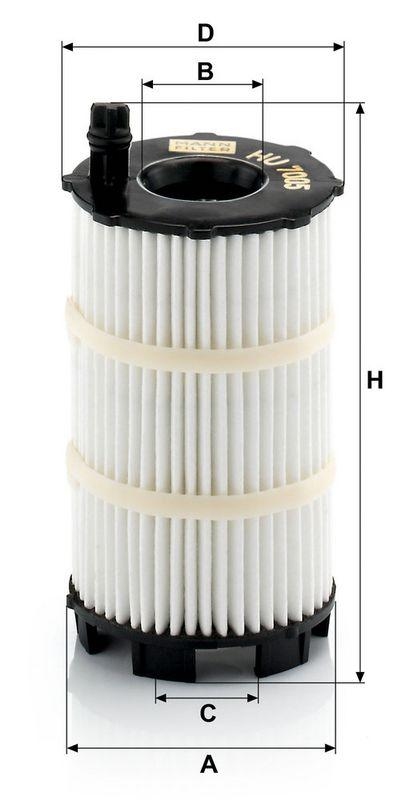 MANN-FILTER HU 7005 x &Ouml;lfilter f&uuml;r VW