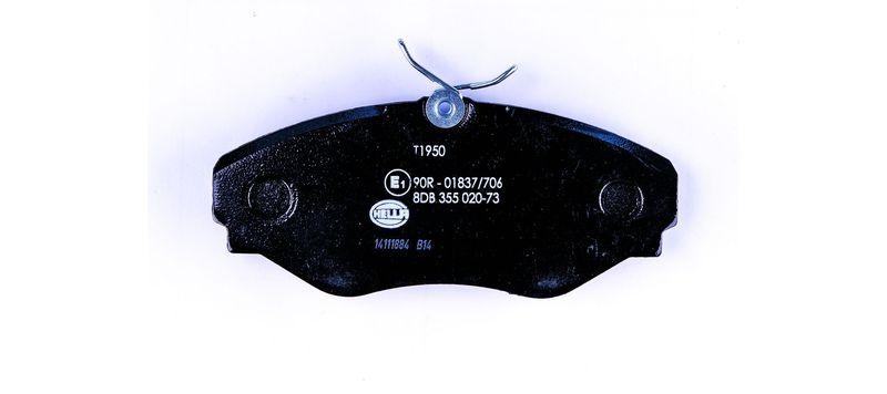 HELLA 8DB 355 020-731 Bremsbelagsatz, Scheibenbremsbelag f&uuml;r RENAULT