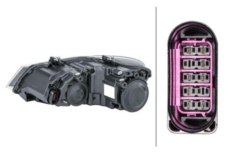 HELLA 1EE 247 051-101 Heckscheinwerfer rechts Halogen VW