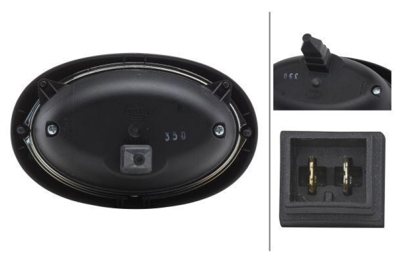 HELLA 1GA 996 161-101 AScheinwerfer Oval 100 Halogen