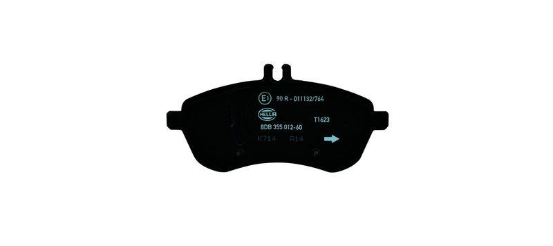 HELLA 8DB 355 012-601 Bremsbelagsatz, Scheibenbremsbelag für MB