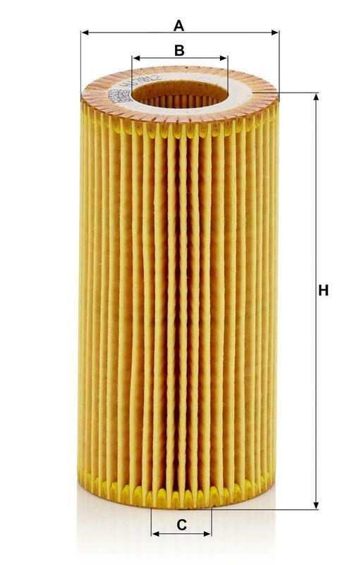 MANN-FILTER HU 7012 z &Ouml;lfilter f&uuml;r VW