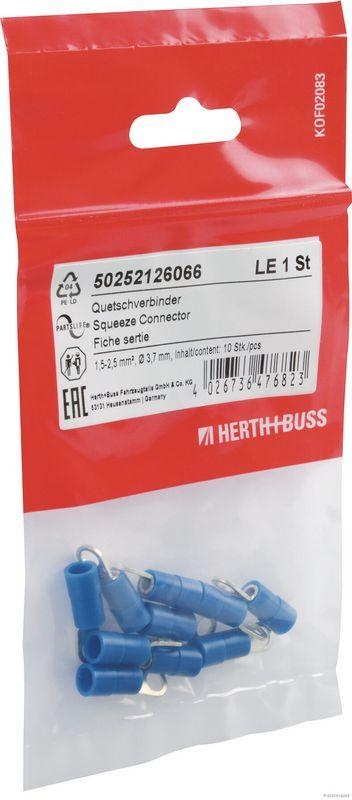 HERTH+BUSS 50252126066 Quetschverbinder 1,5-2,5 mm&sup2;, &Oslash; 3,7 mm, DIN 46237, 10 St&uuml;ck
