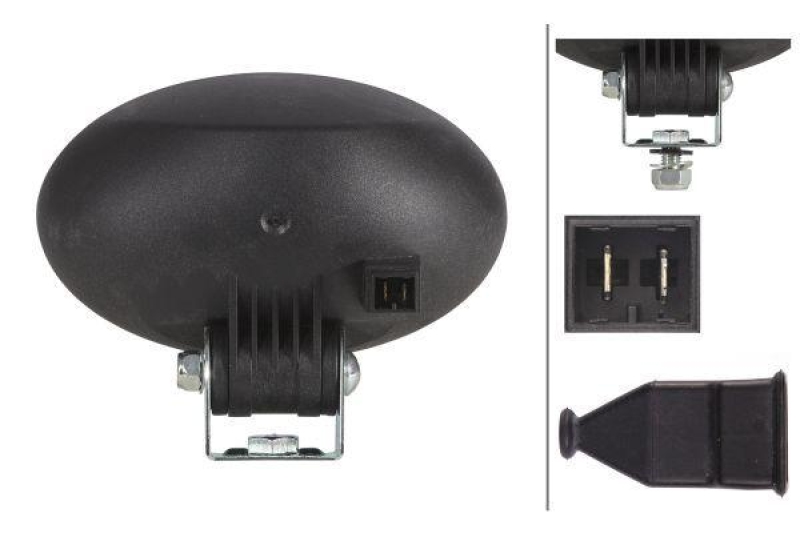 HELLA 1GA 996 161-291 AScheinwerfer Oval 100 Halogen