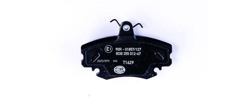 HELLA 8DB 355 012-671 Bremsbelagsatz, Scheibenbremsbelag f&uuml;r RENAULT/DACIA/PEUGEOT/...