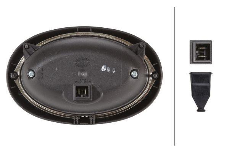 HELLA 1GA 996 161-351 AScheinwerfer Oval 100 Halogen