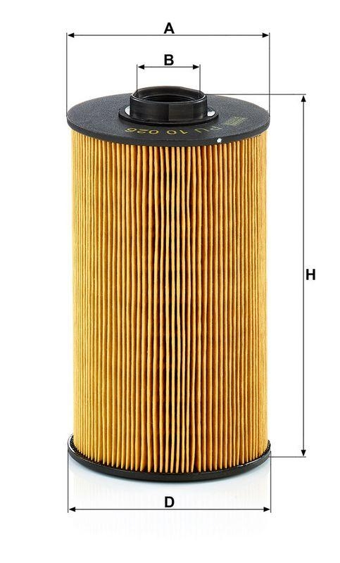MANN-FILTER PU 10 026 x Kraftstoffilter f&uuml;r Case New Holland