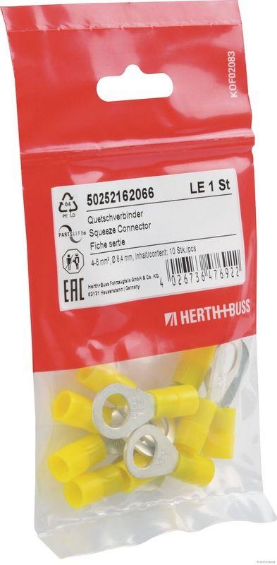 HERTH+BUSS 50252162066 Quetschverbinder 4 - 6 mm², Ø 8,4 mm, DIN 46237, 10 Stück