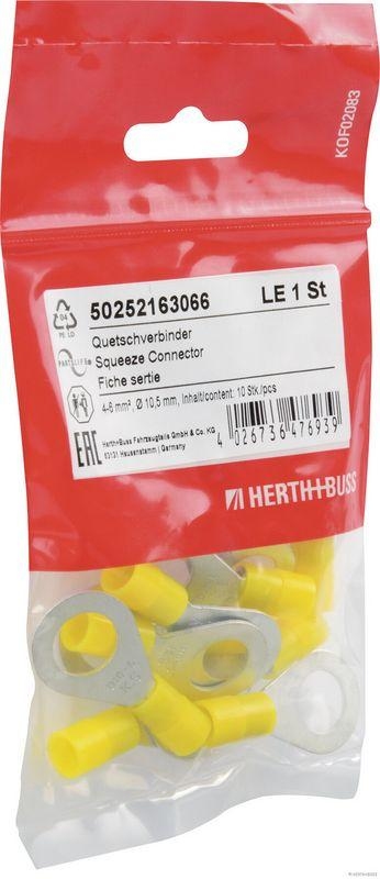 HERTH+BUSS 50252163066 Quetschverbinder 4 - 6 mm&sup2;, &Oslash; 10,5 mm, DIN 46237, 10 St&uuml;ck