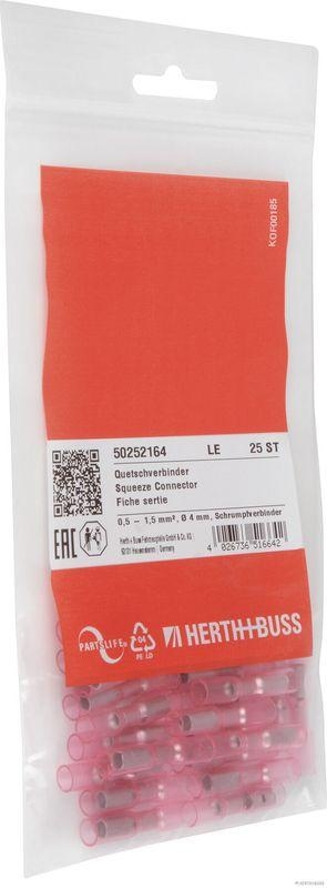 HERTH+BUSS 50252164 Quetschverbinder 0,5 - 1,5 mm², Ø 4 mm, Schrumpfverbinder