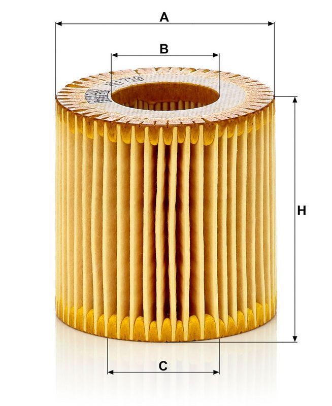 MANN-FILTER HU 710 x &Ouml;lfilter f&uuml;r VW