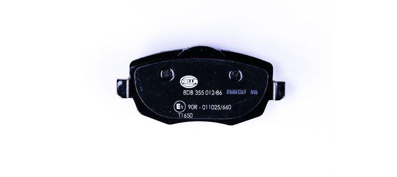 HELLA 8DB 355 012-851 Bremsbelagsatz, Scheibenbremsbelag f&uuml;r LANCIA YPSILON (843_)