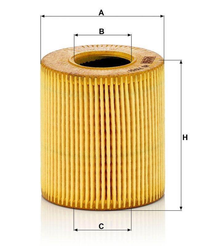 MANN-FILTER HU 711/51 x &Ouml;lfilter f&uuml;r PSA