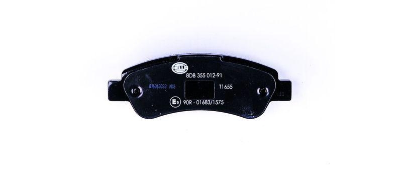 HELLA 8DB 355 012-911 Bremsbelagsatz, Scheibenbremsbelag f&uuml;r FIAT/P.S.A