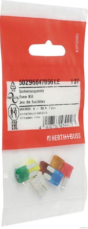 HERTH+BUSS 50296647066 Sicherungssatz MICRO2, 5 - 30 A, 7 pcs