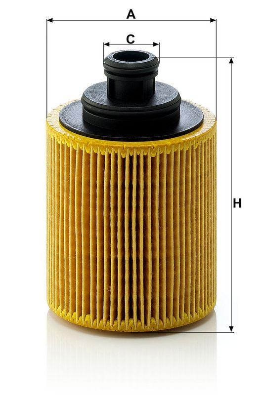 MANN-FILTER HU 712/7 x &Ouml;lfilter f&uuml;r Opel