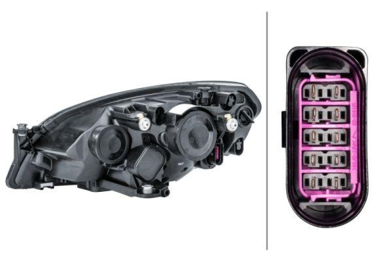 HELLA 1EL 012 643-021 Heckscheinwerfer rechts Halogen SKODA