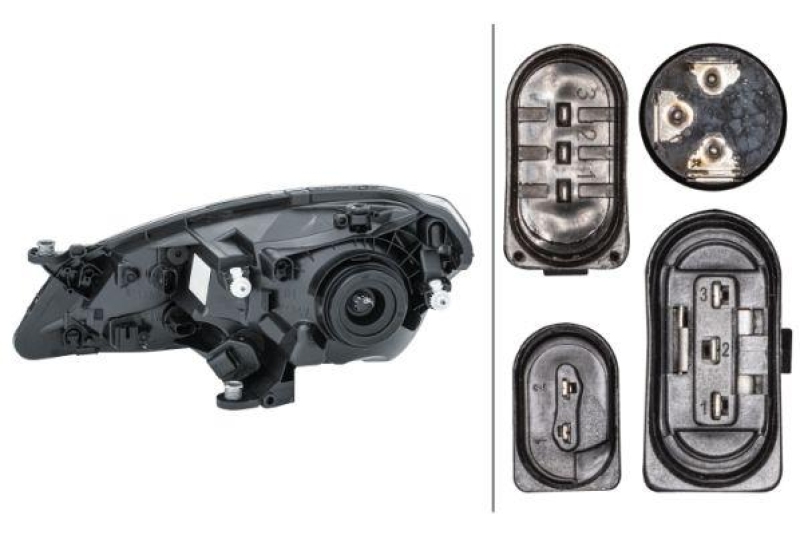 HELLA 1EJ 010 671-021 Heckscheinwerfer rechts Halogen SEAT