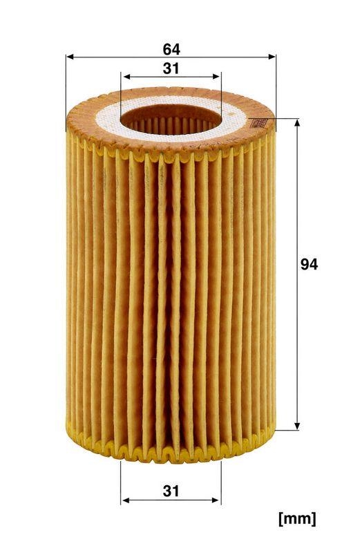 MANN-FILTER HU 712/9 x &Ouml;lfilter f&uuml;r Honda